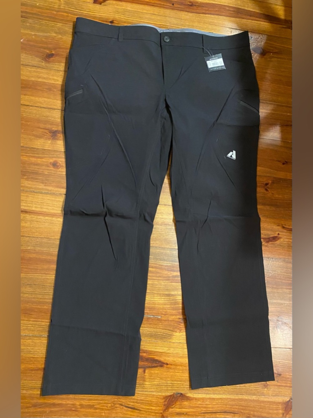 Men’s Eddie Bauer First Ascent Guide Pro Active Fit Black Pants NWT 44/34
